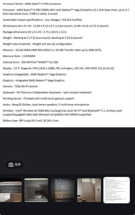 Notebook HP EliteBook 745 G6 diagonală 14" cu Touchscreen