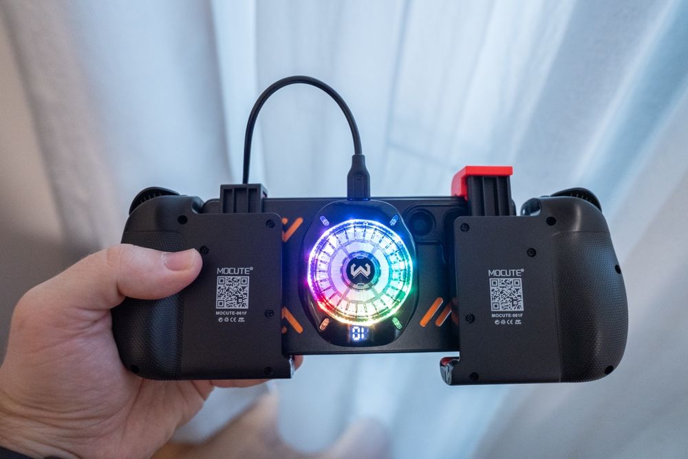 Pachet split controller bluetooth si cooler telefon pt gamehub