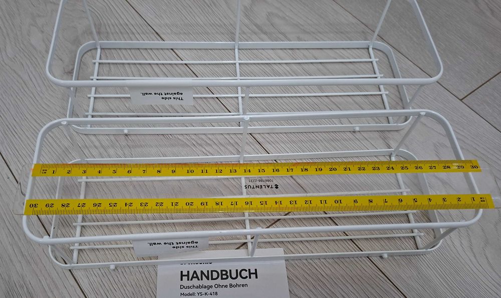 Set 2 rafturi organizatoare baie/bucatarie fara gaurire