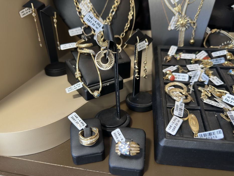 Bijuterii aur 14k 18k 585 750 lant bratara cercei  inel dama, barbat colier