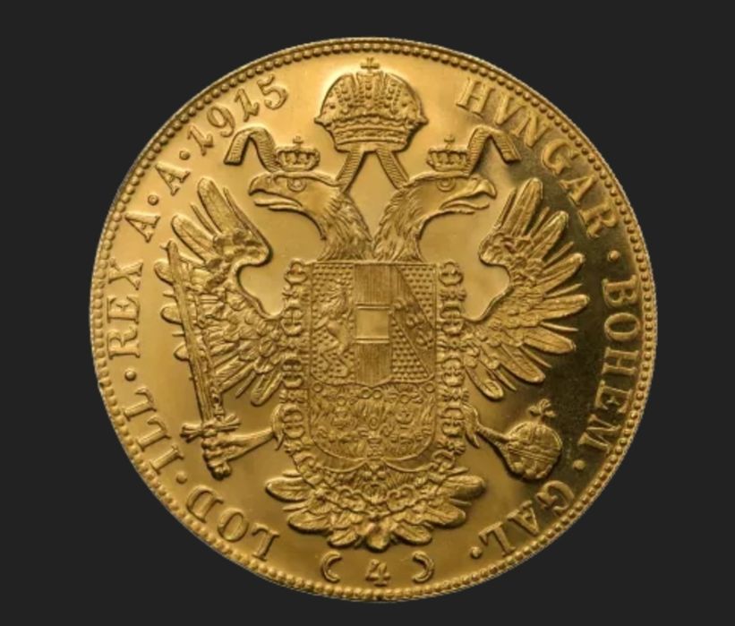 Златна монета 4 дуката Франц Йосиф