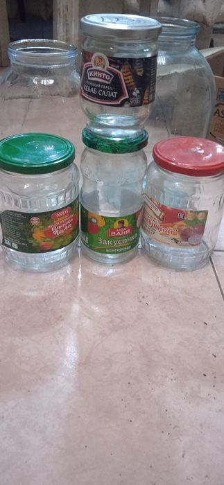Тара стеклянная разные банки
