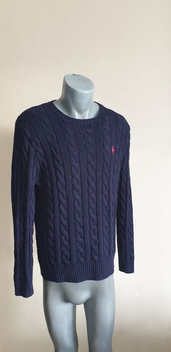 POLO Ralph Lauren Cable Cotton / Knit  S НОВО! ОРИГИНАЛ! Мъжки Пуловер
