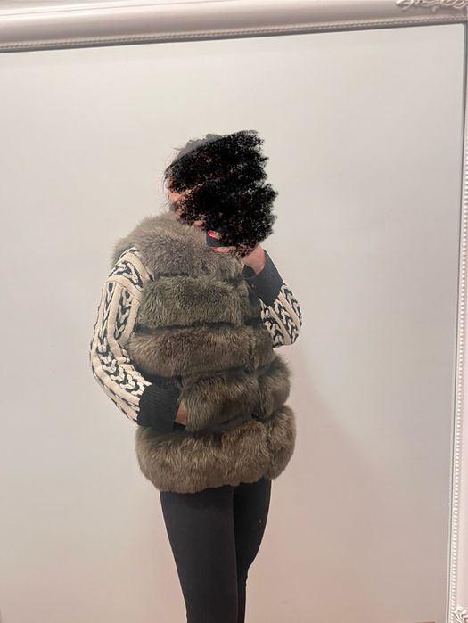 Vesta din blana de vulpe