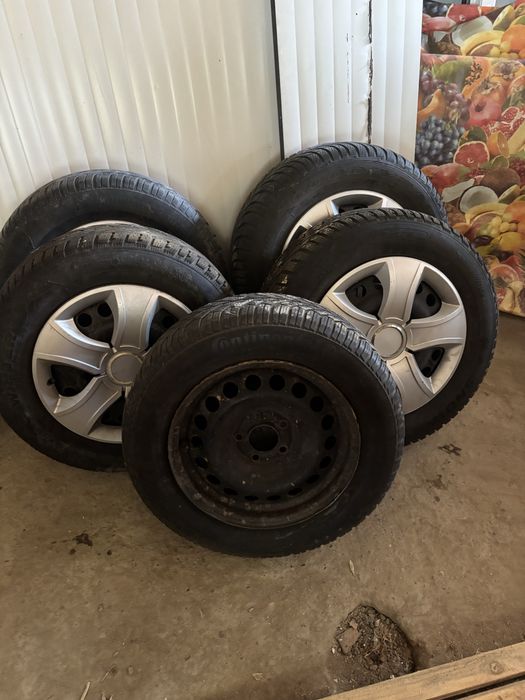 Vand jante + cauciucuri + rezerva pentru opel