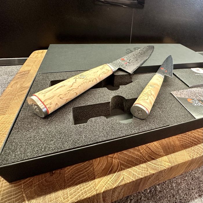Set Cutit Miyabi Birchwood 5000MCD 200mm 130 mm Gyuto Petty japonez bucatar