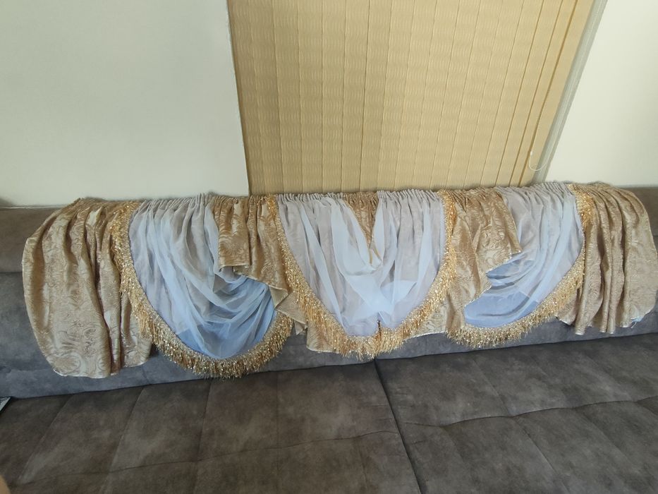 Комплект штор с ламбрикеном