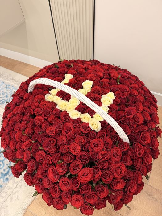 Цветы красные розы свежие