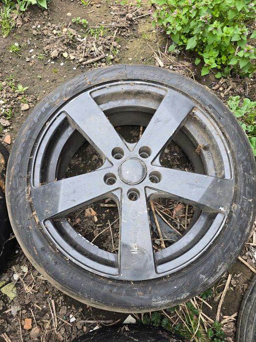 Roti 215 45 R17 5x112 VW Audi Seat cu semislick Federal 595RS-RR Jante Cauciucuri