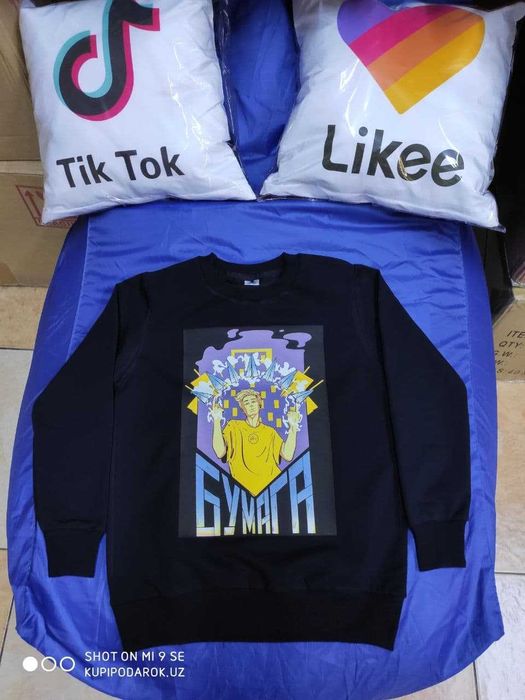 Свитшоты черного цвета (все размеры). Печатаем под заказ.