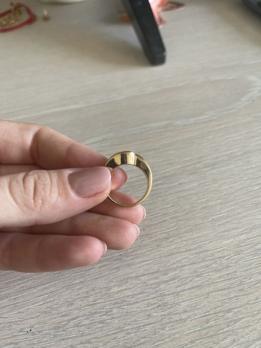 Inel aur galben 14k cu turmalina