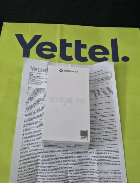ЧИСТО НОВ 512GB Motorola Edge 70 Гаранция Yettel 2029 Green | Зелен