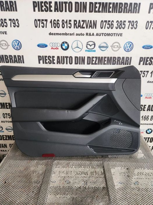 Fata Tapiterie Usa Cu Butoane Geamuri Electrice Stanga Fata Vw Passat B8 - Dezmembrez Arad