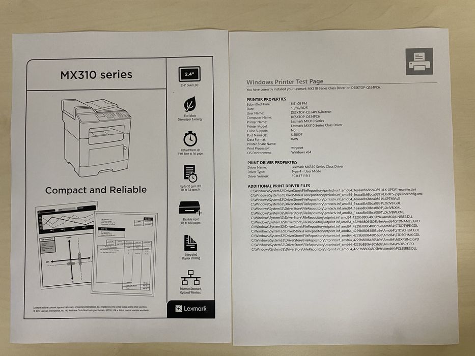 Multifunctionala Lexmark MX310dn