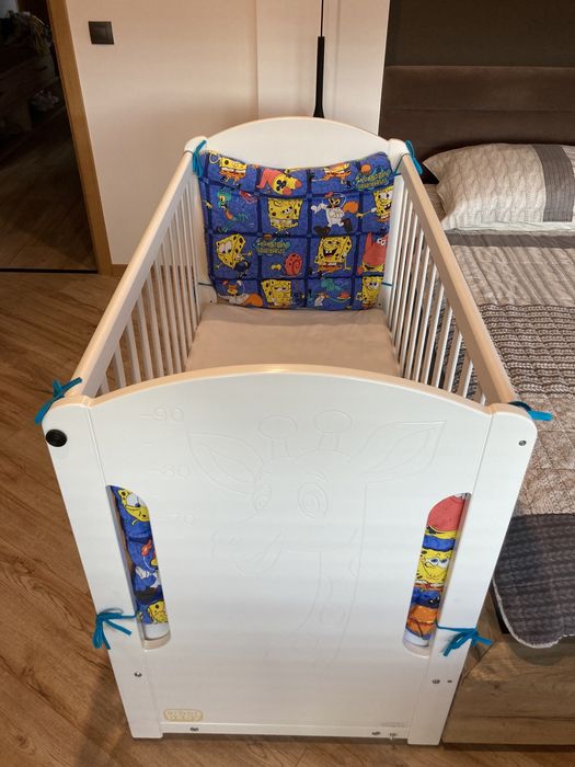 Детска дървена кошара + матрак