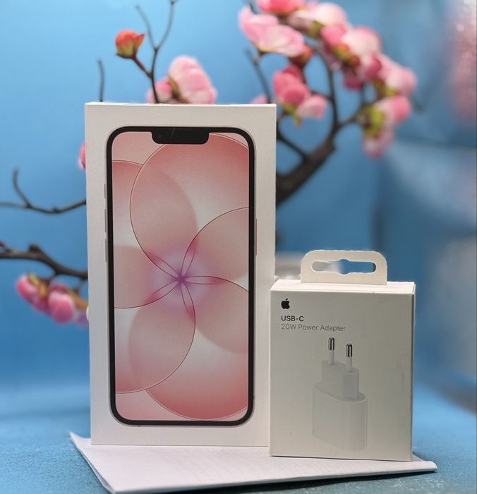 НОВ!!! Apple iPhone 17e, 256 GB, 5G, Soft Pink + подарък адаптер Apple