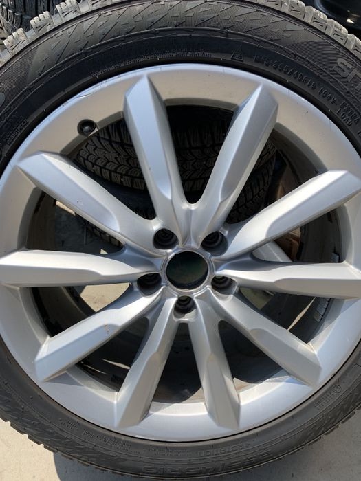 Jante originale Audi cu anvelope ca  noi