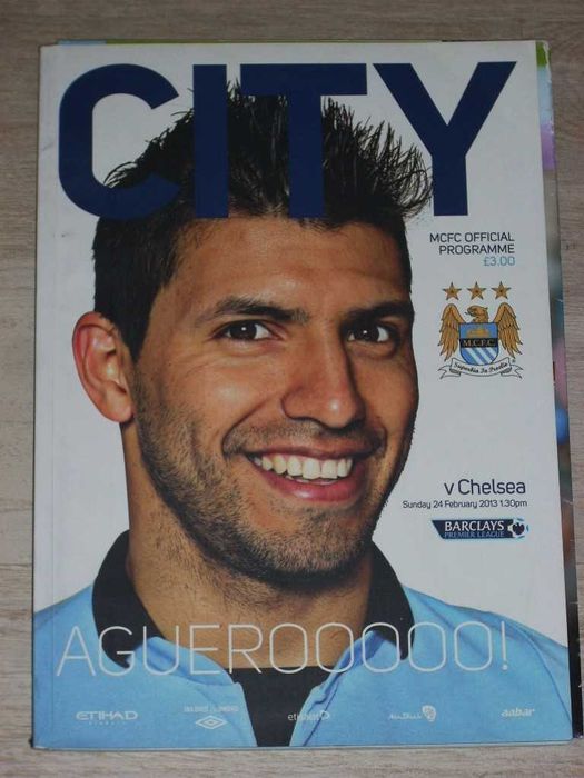 Манчестър Сити оригинални английски футболни програми 2012, 2013, 2018