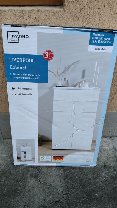 Comoda MDF  alb NOU sigilata