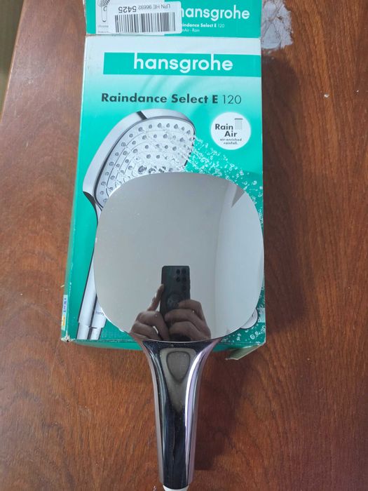 Para de dus Hansgrohe Select S 120 3 jet, finisaj alb-crom