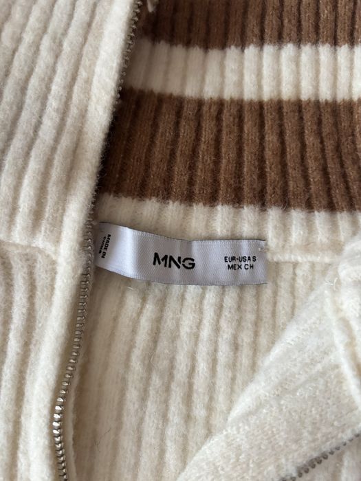 Пуловер с цип Mango