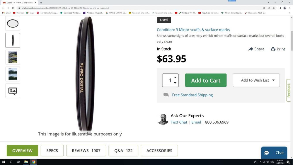 Filtru B+W XS-Pro Digital, MRC Nano, UV, 77 mm, original