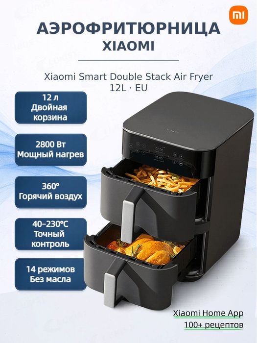 Аэрогриль xiaomi smart double