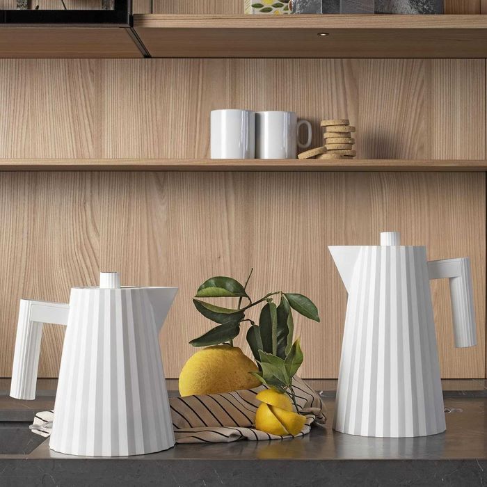 Електрическа кана Alessi Plisse MDL06/1BUK (Бяла) 1L 2400W