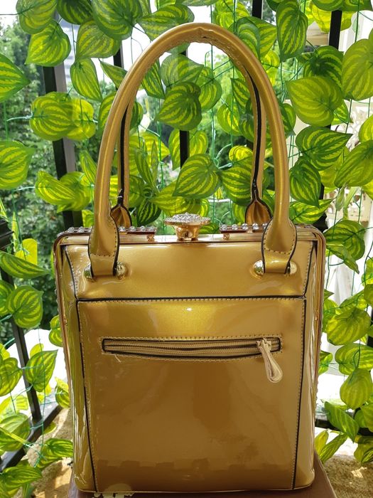 Сумка золотистый конфетны