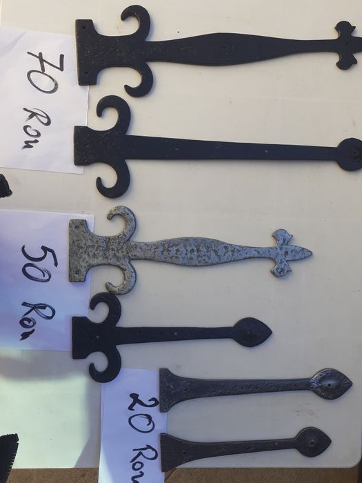 Mânere  ornamentale rustice din fier pentru porți , uși și ferestre