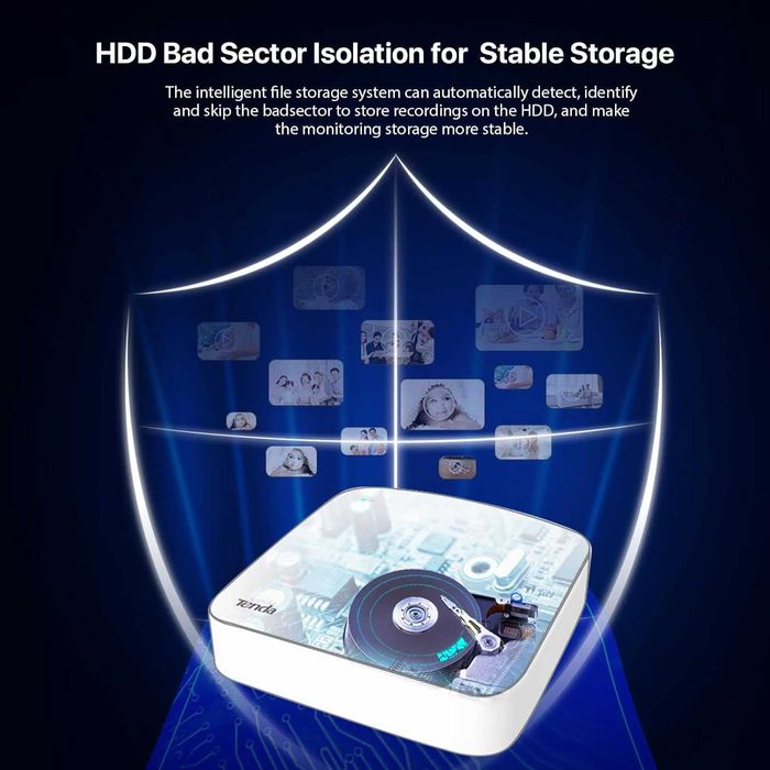 Tenda N3L-8H  8 Channel HD Network Video Recorder Мрежов видеорекордер