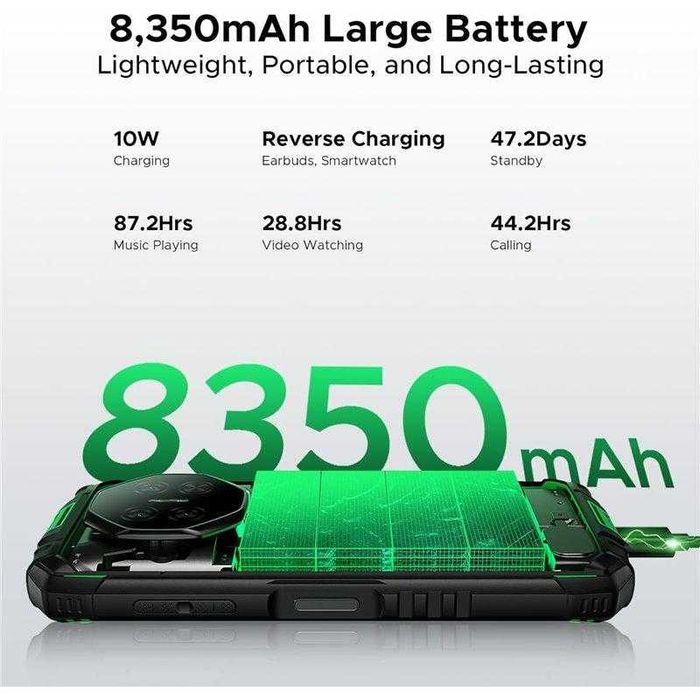 Doogee Fire 3, 12GB 64GB, 5.5 HD+, 8350mAh, Green