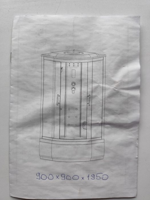 Душевая кабина 900×900×1950