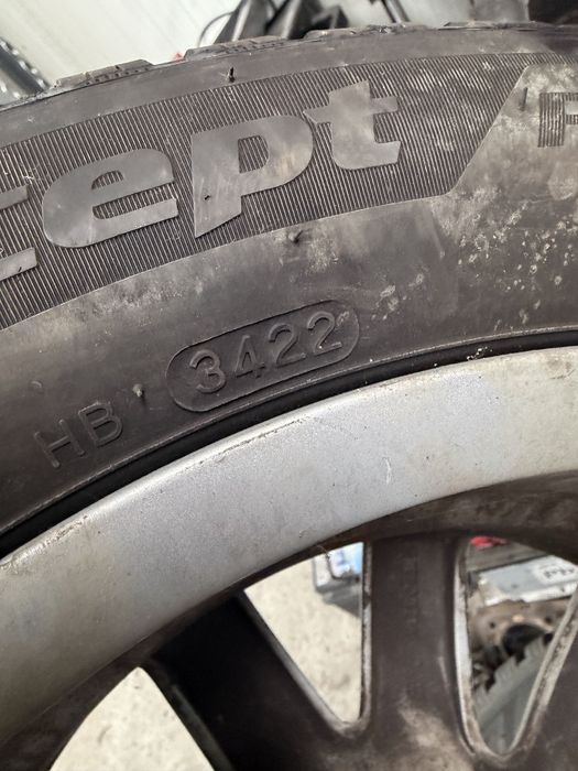 Jante mercedes cu anvelope iarna hankook