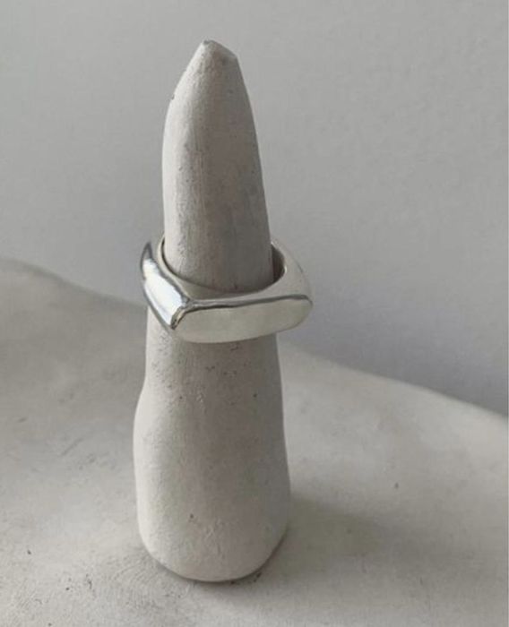 серебряное кольцо 15 размер