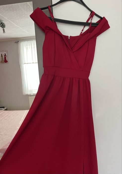 Официална рокля бордо