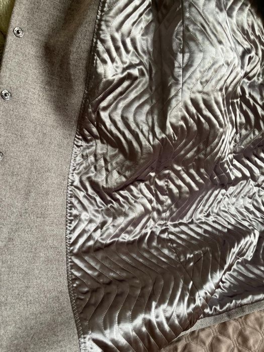 Пальто с мехом ламы