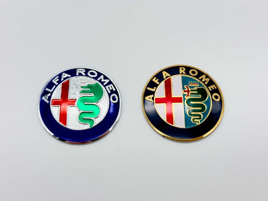 Емблема за волан Alfa Romeo + капачки за джанти – нови