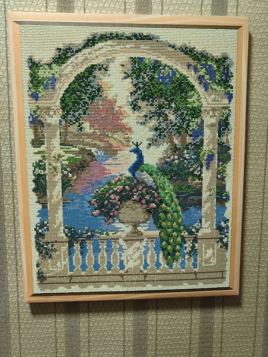 картина ручной работы: «Величественный павлин»