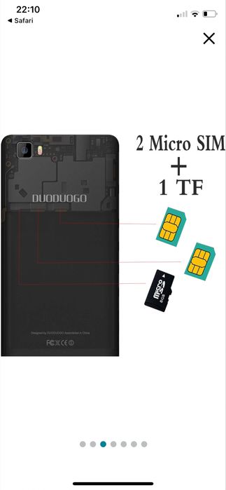 Telefon Duoduogo 16 gb - Utilizat 6 Saptamani -