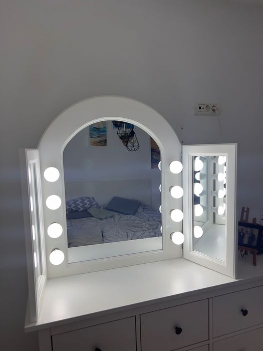 Oglinda make up lemn masiv - firma Pastel - fara masa