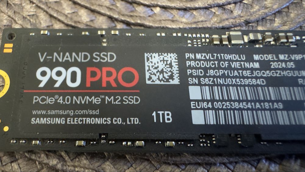 Samsung 990 Pro 1TB PCI 4.0