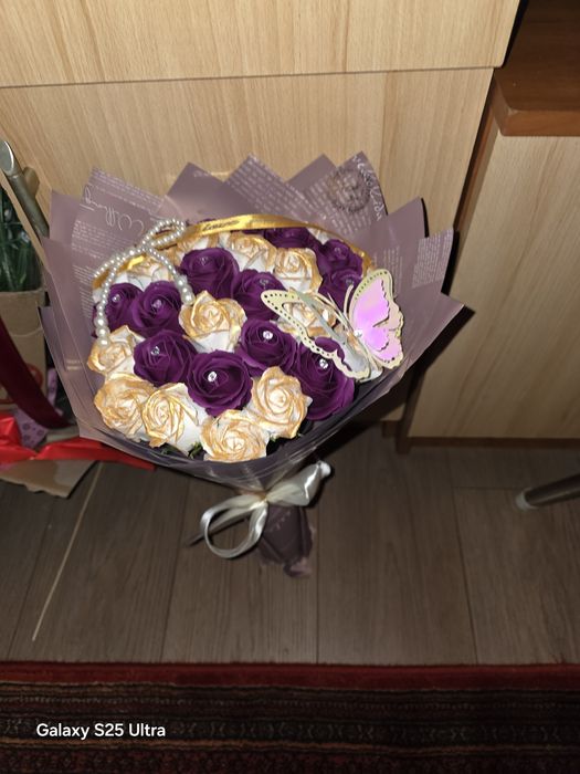 Buchet trandafiri din săpun