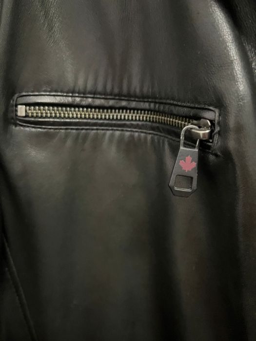 Original Dsquared genuine leather jacket XXL like L