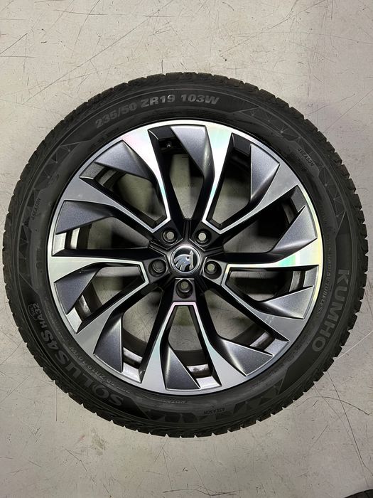Jante Originale Skoda Kodiaq R19 Anvelope AllSeason Kumho 2024
