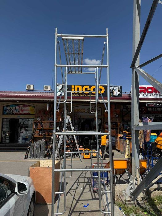 Усиленные строительные леса оцинкованные, D40мм толщина стенки 2.5мм