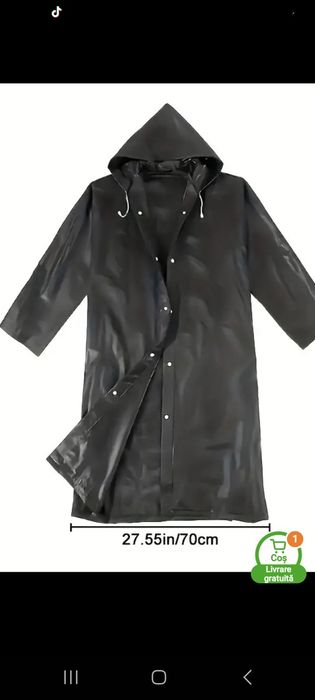 Vând haină impermeabilă de ploaie,  unisex,  nouă nouță