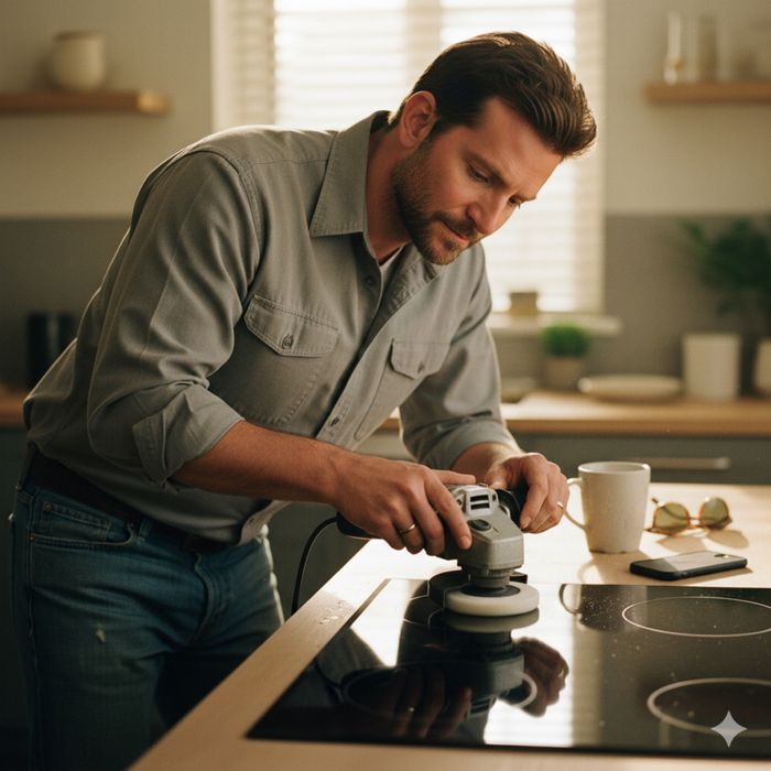 Полировка индукционной плиты