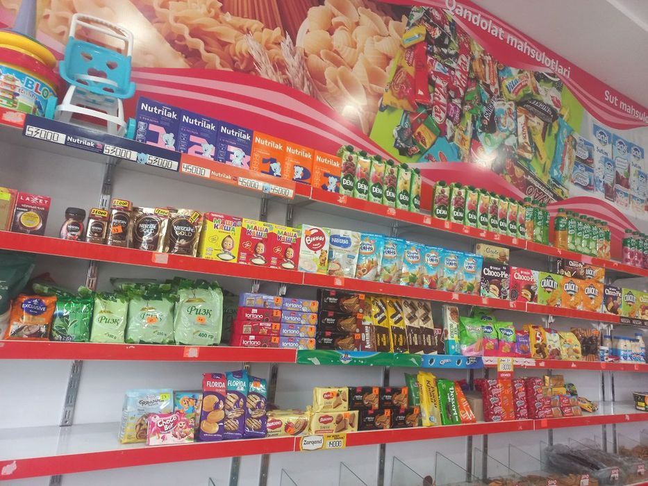 Prilavkalar zamonaviy, holati  juda yahshi