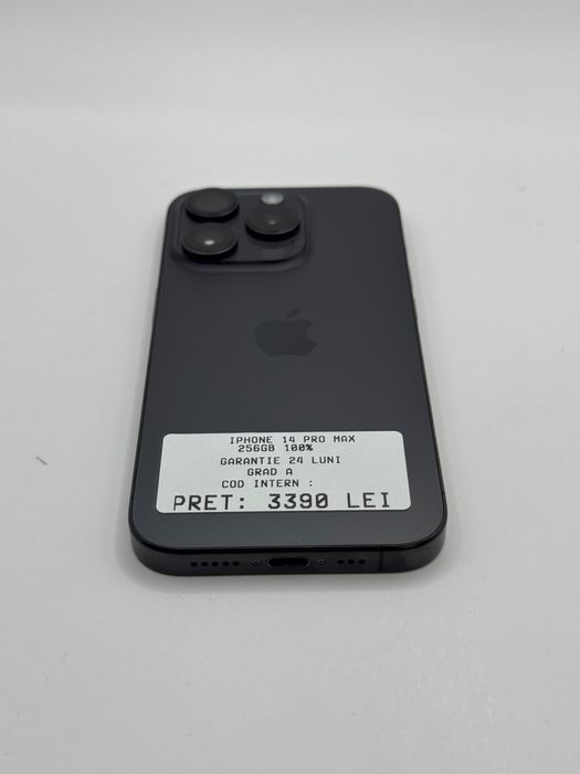 Iphone 14 Pro Max 256GB 100% Grad A Garantie 24 Luni - zonemag.ro